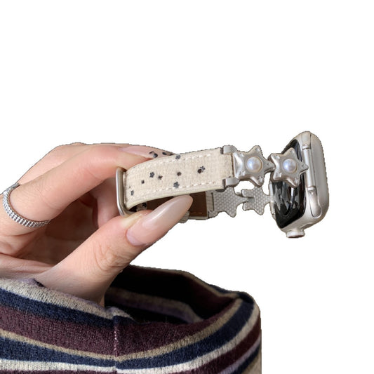 Pearl Star Corduroy Strap for Apple iwatch456789S10 Watch Wristband Apple Strap