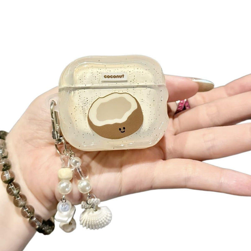 All airpods 4th generation apple earphone case airpods pro2/3rd generation protective case girl soft